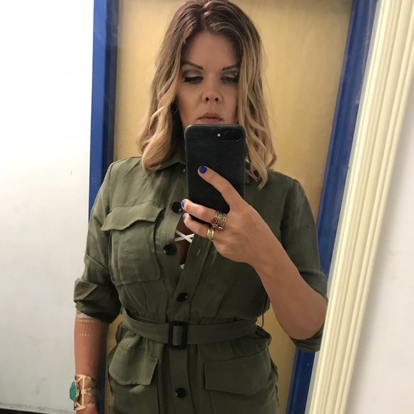 Gorgeous comfy button military dress J. Crew size0 - Picture 6 of 6